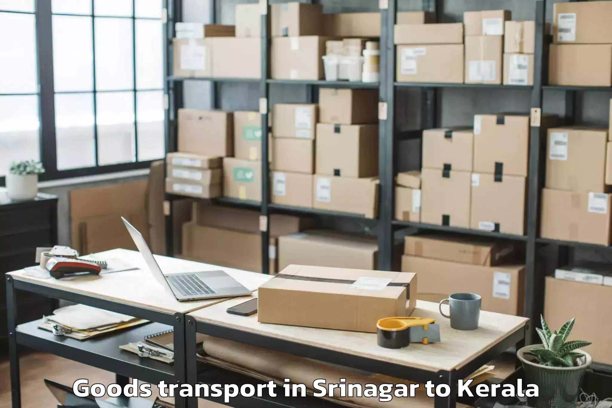 Book Srinagar to Ezhupunna Goods Transport Online